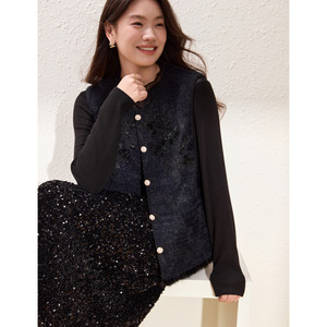 【新年战袍】时髦小姨风年末聚会套装纤莉秀大码女装胖mm春装新款