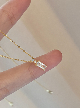 纯银镀14k小众轻奢女项链锁骨链