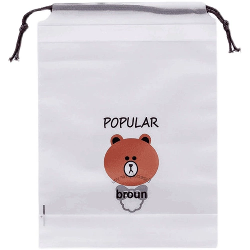 Прозрачная водостойкая сумка для хранения для путешествий, мешочек, нижнее белье, тара, обувь, на шнурках