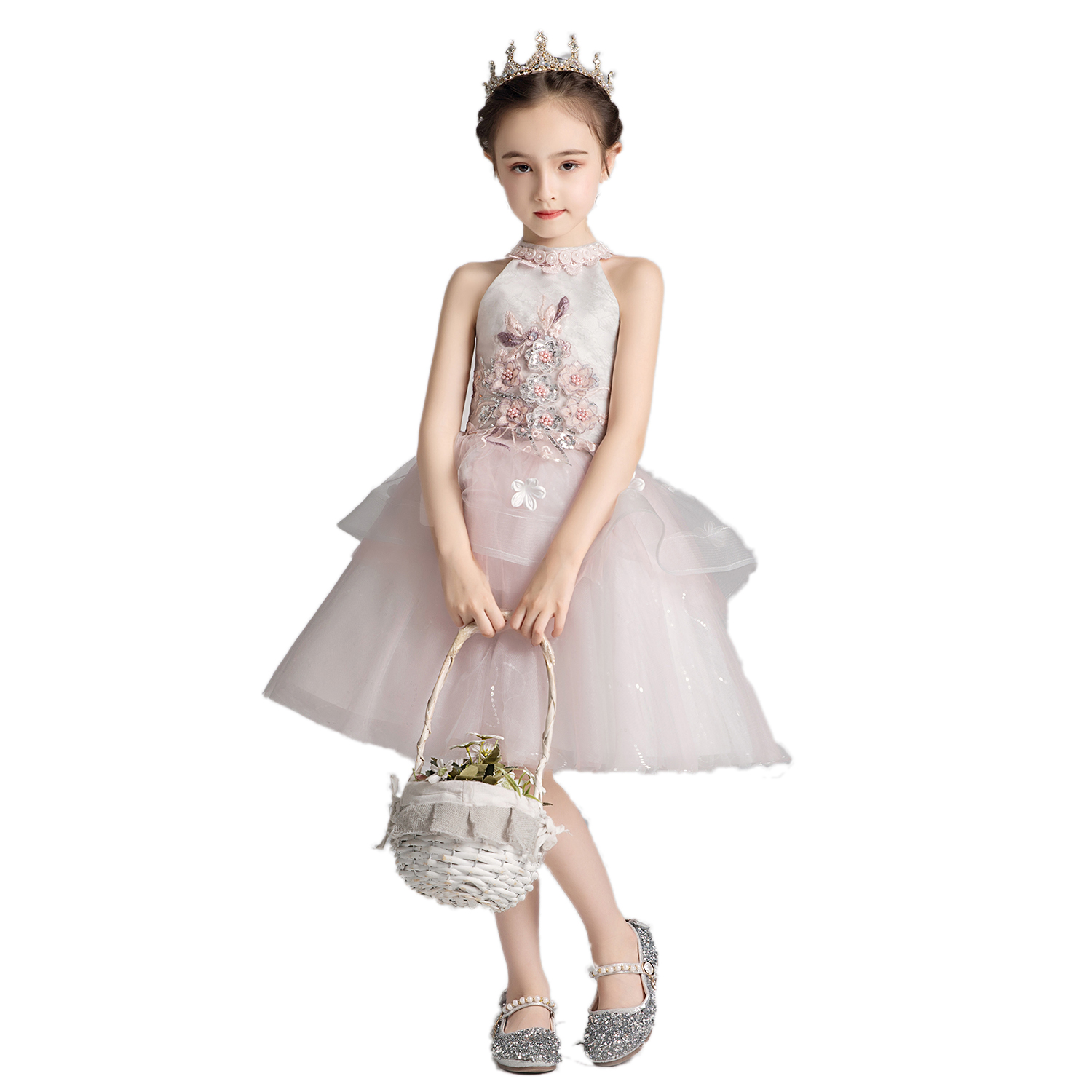 公主裙女童小女孩花童婚纱礼服主持人儿童钢琴演出服表演短款夏季,淘宝优惠券,粉丝福利购,淘宝优惠卷