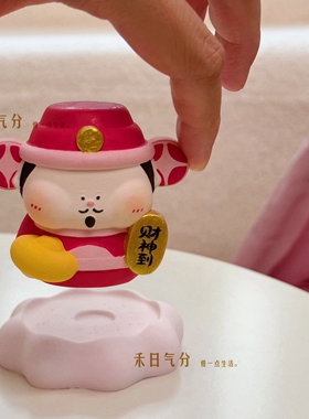 女王财神到香薰石膏摆件好运礼物