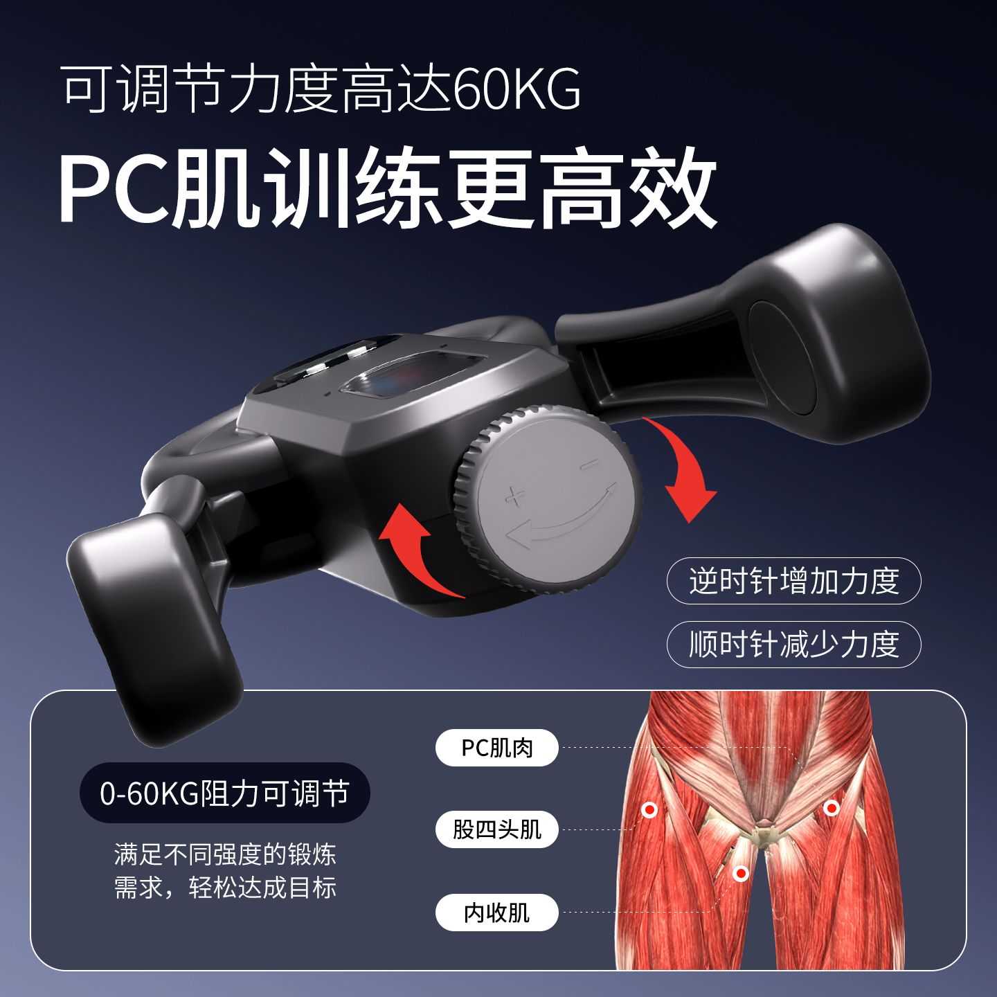 凯格尔训练器男pc肌大腿内收肌夹腿神器大阻力练腿盆底肌锻炼腿部,淘宝优惠券,粉丝福利购,淘宝优惠卷