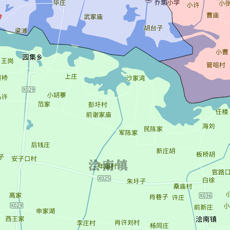 五河县地图1.1米街道新安徽省蚌埠市交通行政区域颜色划分贴图 - 图2