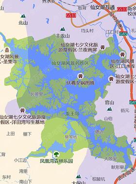 2026年新余市地图行政交通线路分布防水贴图街道