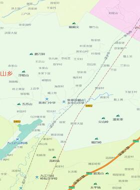 今年新九江市柴桑区地图行政交通线路分布防水贴图街道市区
