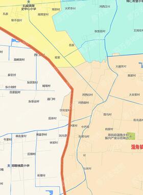 今年新滨州市惠民县地图1.1米行政交通线路分布防水贴图定制城区