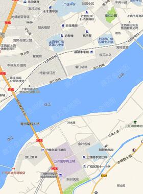 2026年上饶市区地图行政交通线路分布防水贴图街道