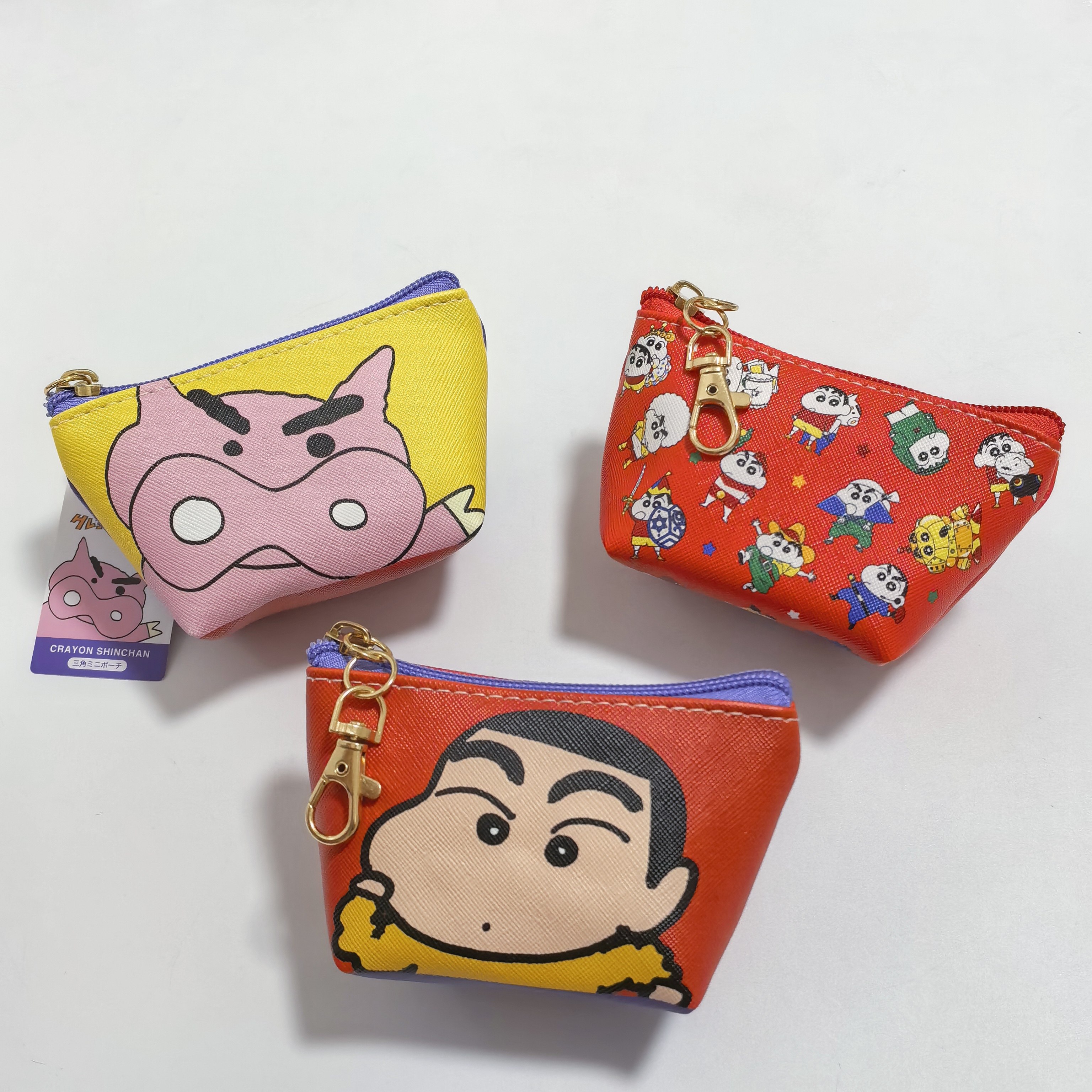 日单 可爱卡通蜡笔小新 创意零钱包 小物件收纳包 钥匙扣挂饰包,淘宝优惠券,粉丝福利购,淘宝优惠卷