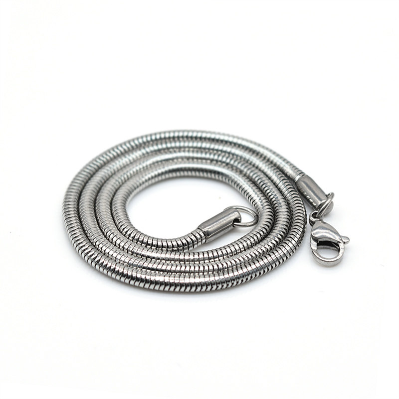 男士霸气潮锁骨吊坠粗长款钛钢项链 浪漫派对饰品项链