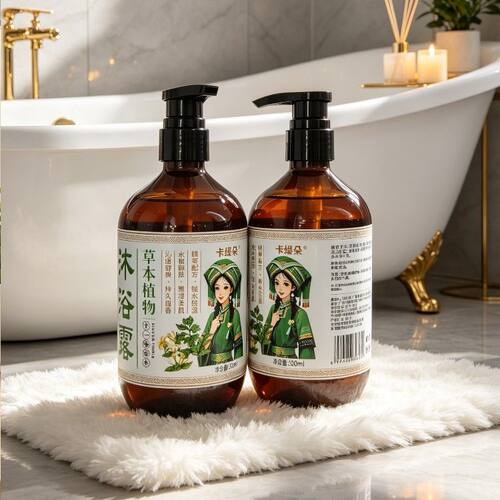 【卡缇朵】广西巴马沐浴露古法熬制草本原浆含芦荟艾叶清爽留香 - 图3