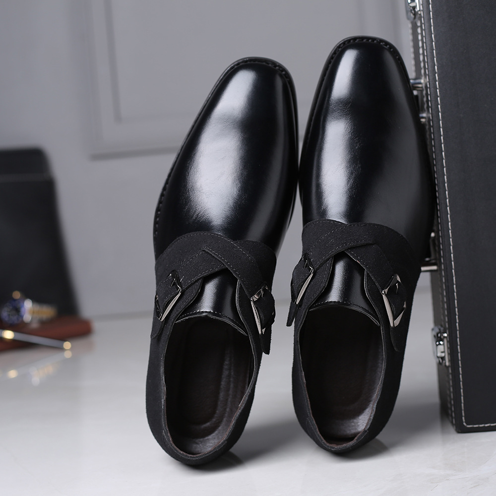 Men Formal Shoes Leather Oxford Business Dress Shoes大码皮鞋 - 图2