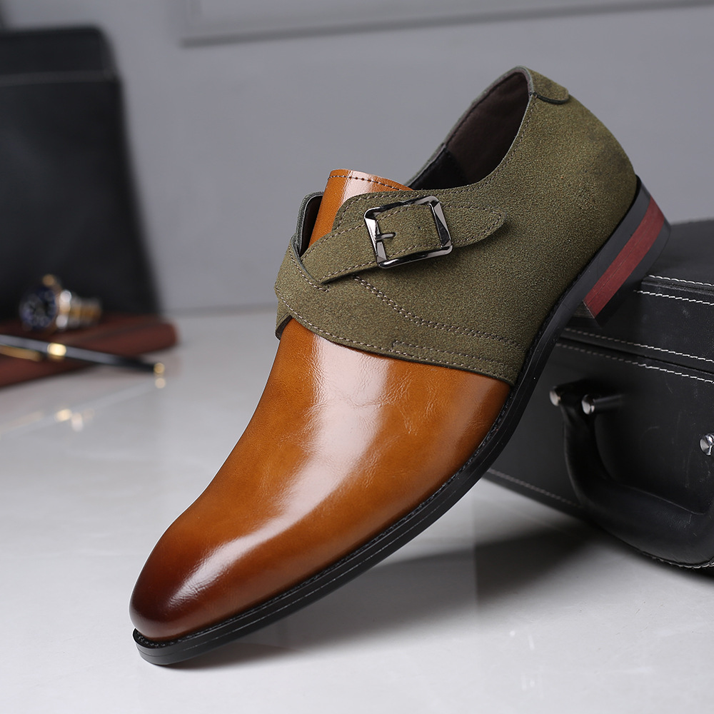 Men Formal Shoes Leather Oxford Business Dress Shoes大码皮鞋 - 图0