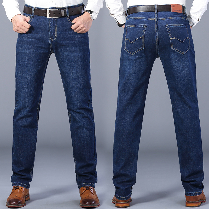 male Vintage denim Pants men summer trousers Jeans Plus Size - 图2