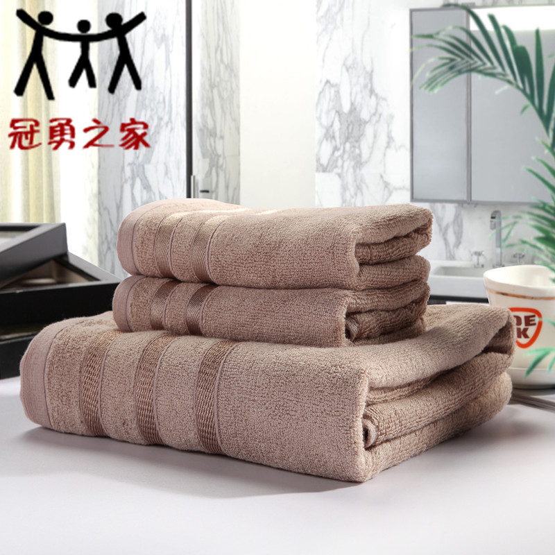 70*140 吸水速干浴巾三件套 beach bath towel set hotel towels - 图1