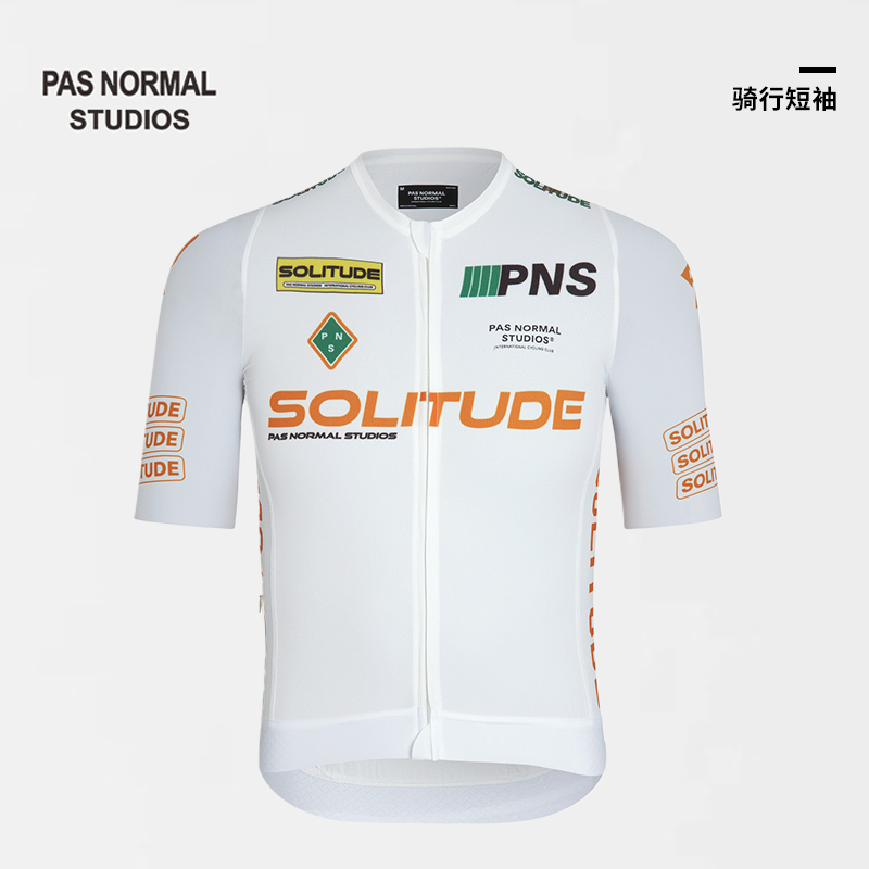 PNS 高品质 Solitude Jersey Logo White 男女 春夏季短袖骑行服 - 图0