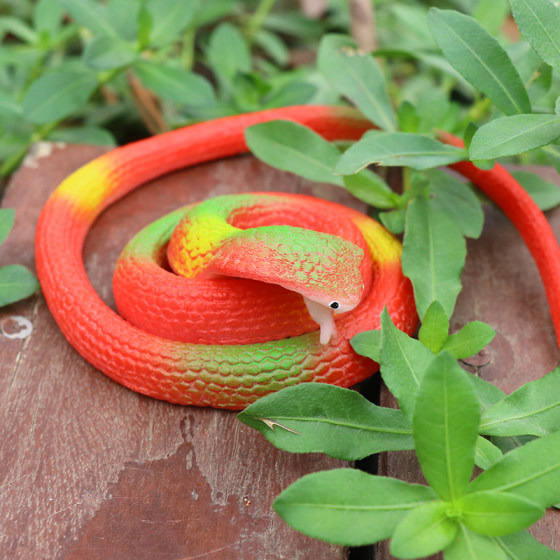 Rubber snake 73cm scary and funny bird chasing children's toy