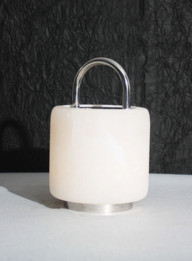 现代简约西班牙天然云石小众创意小台灯样板间售楼处床头柜小夜灯