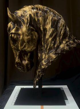 中古风复古风原创艺术马头摆设样板间售楼处少众高端马头艺术品