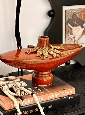 中古风复古风创意装饰品摆件样板间售楼处陶瓷摆件民宿装饰品摆设