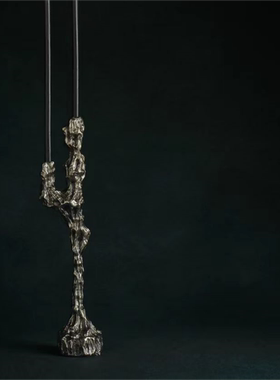 简约极简意式纯手工铜多头烛台创意摆件样板间纯铜工艺装饰品摆设