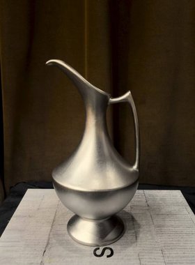 中古风复古风陶瓷电镀水壶组合摆设样板间售楼处少众陶瓷壶装饰品