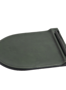 现代轻奢简约意式极简办公室台面皮革胡桃木桌垫样板间鼠标垫摆设