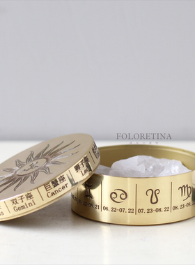 现代轻奢简约纯铜天然西班牙云石无火精油香薰扩香器摆件装饰品