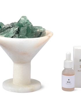 现代轻奢简约大理石香薰蜡烛装饰品样板间桌面无烟火蜡烛香薰摆设