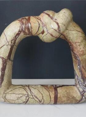 天然石材卧室摆件大理石现代简约