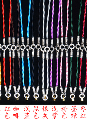 泰国原版佛牌绳微镶镀金快拆扣吊坠绳三挂扣保色公主fo牌毛衣链子