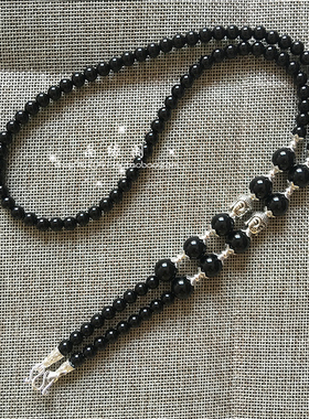 饰品黑玛瑙佛牌链