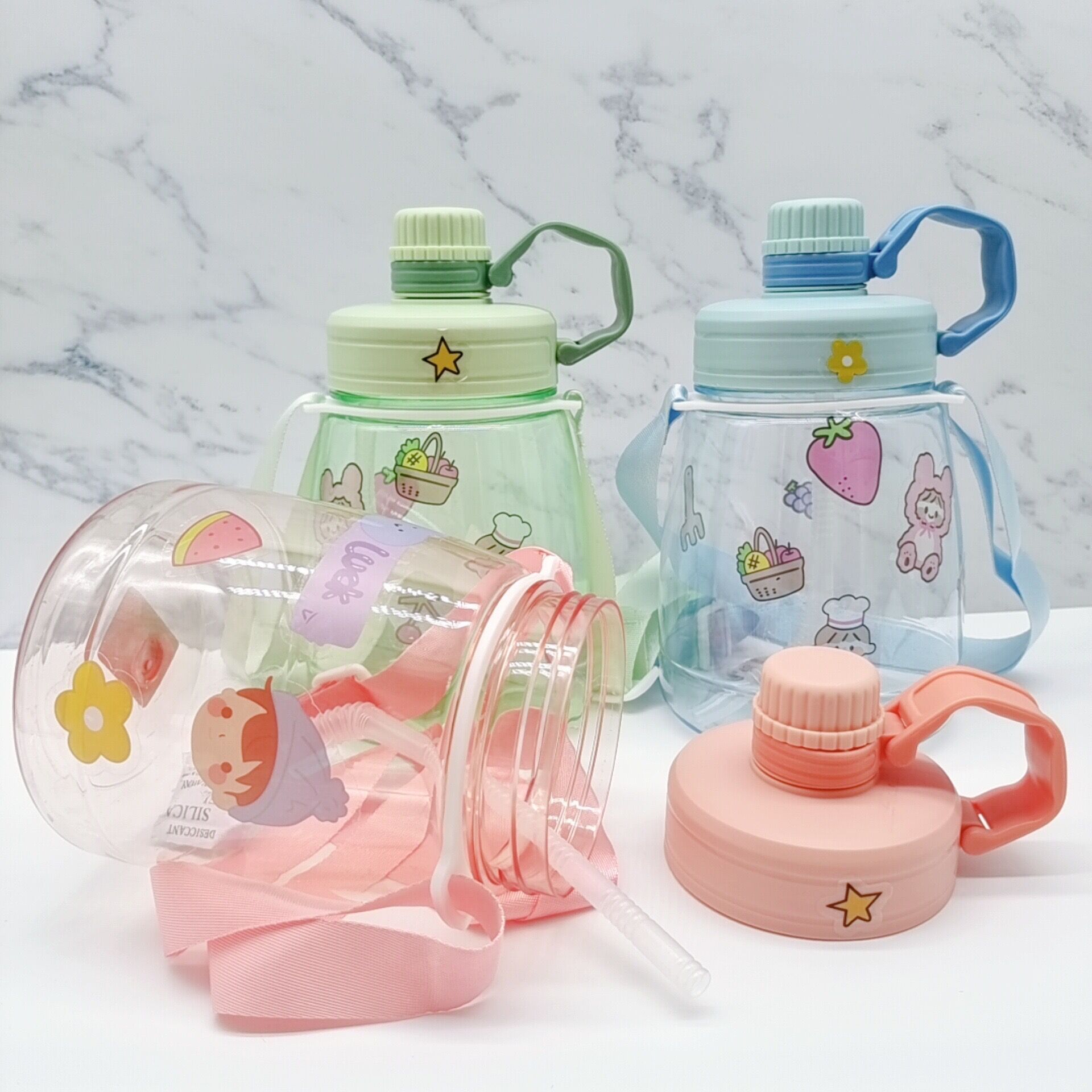 户外运动吸管大肚杯太空杯1300ml