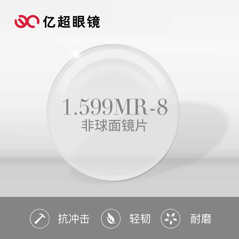 轻薄防辐射高度散光超薄非球面近视配镜片 8 1.60MR 亿超近视眼镜片 轻薄防辐射高度散光超薄非球面近视配镜片 8 1.60MR 亿超近视眼镜片