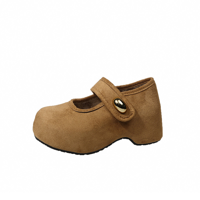 厚底内增高绒面玛丽珍鞋女2025秋冬新款复古加绒保暖勃肯鞋棉单鞋,淘宝优惠券,粉丝福利购,淘宝优惠卷