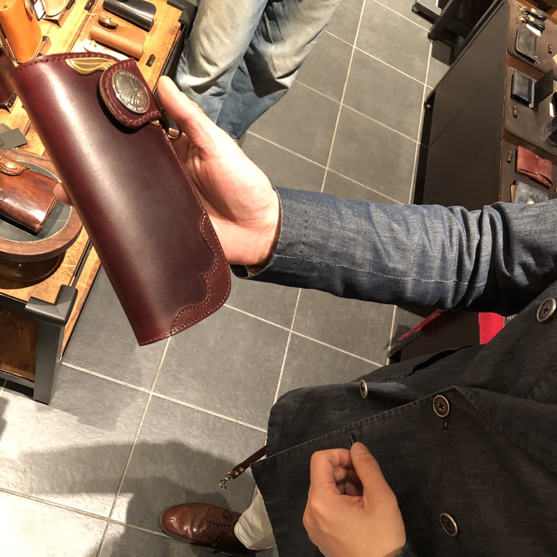 日本正品REDMOON红月限定HORWEEN Chromexcel牛皮CW02AYE长款钱包 - 图0