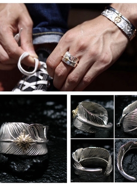 日本制正品点金大75mm羽毛戒指