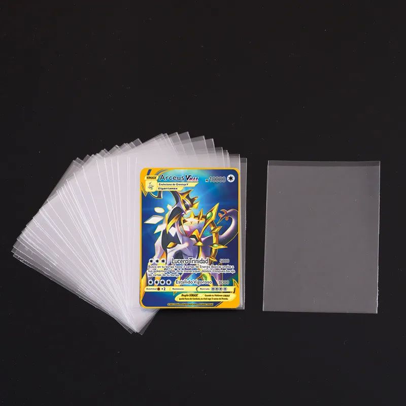 Pokemon Card Sleeves 100 Counts Transparent Playing Games VM - 图2