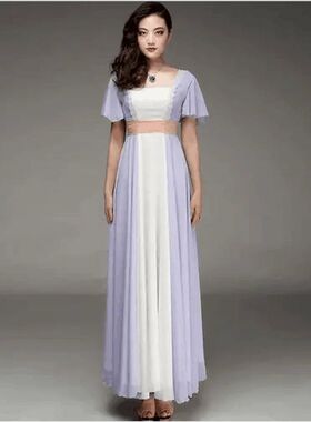 Free Shipping Women Maxi Prom Dress Titanic Dress for Costum