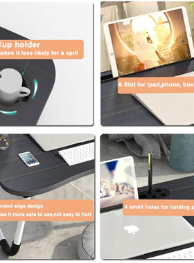 Home Folding Laptop Desk for Bed & Sofa Laptop Bed Tray Tabl
