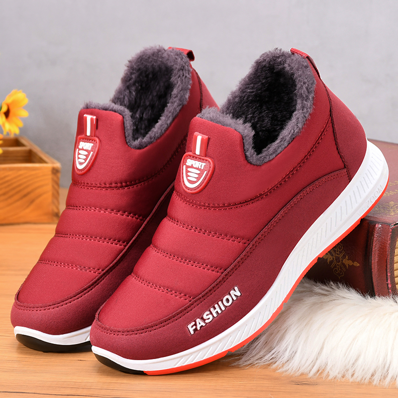 Winter Men Boots Warm Fur Snow Boots Slip on Casuals Sneaker - 图3