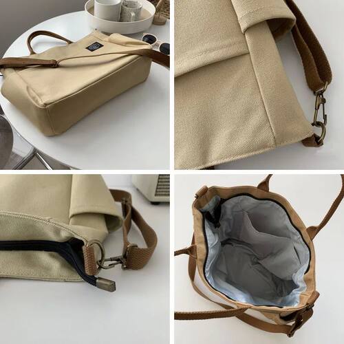 Hylhexyr Women's Retro Large Size Bags Cotton  Shoulder Bag - 图1