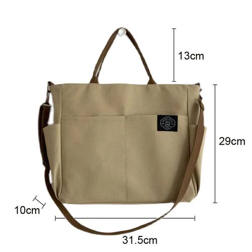 Hylhexyr Women's Retro Large Size Bags Cotton  Shoulder Bag - 图0