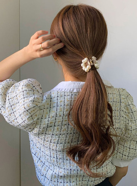 Sweet Mini Round Pearl Hair Clips for Women Girls Hair Claw