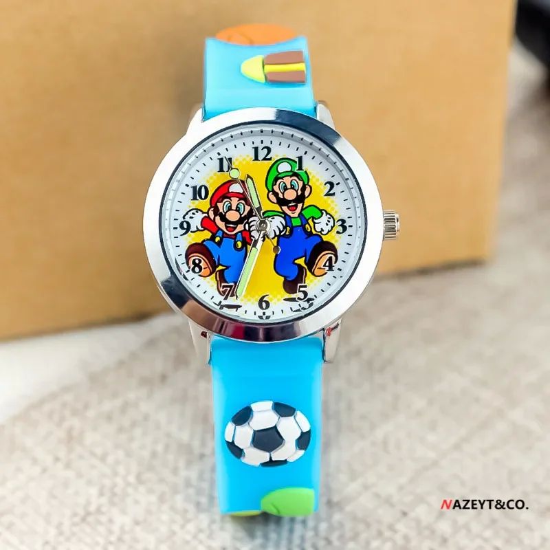 Super Mario New Children's Silicone Watch Mario Brothers 3D-图3