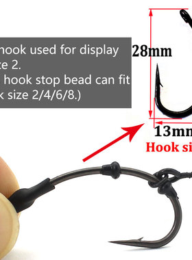 50PCS Carp Fishing Accessories Fishing Hook Stop Rubber Bead