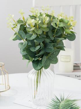 10PCS Cheap Eucalyptus Leaves Fake Grass Christmas Decoratio