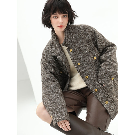 COCOBELLA sequin floral yarn raw edge jacket