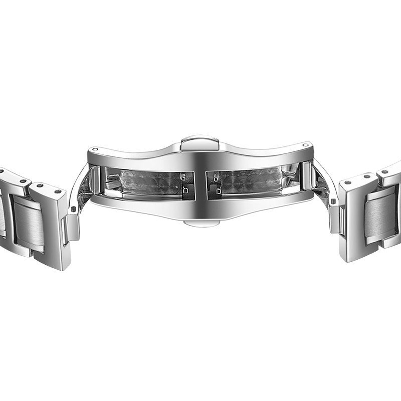 瑞士腕表艾米龙传承系列钢带镶钻女士手表自动机械手表女表