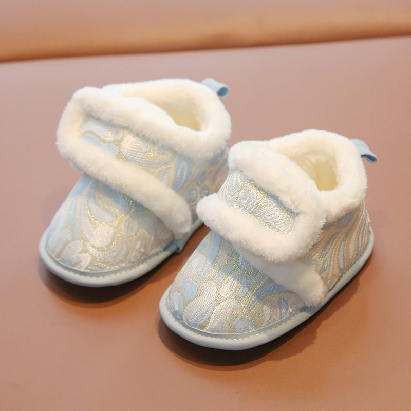 儿童汉服鞋过年宝宝手工棉鞋中式周岁鞋拜年唐装鞋男宝宝新年鞋子,淘宝优惠券,粉丝福利购,淘宝优惠卷