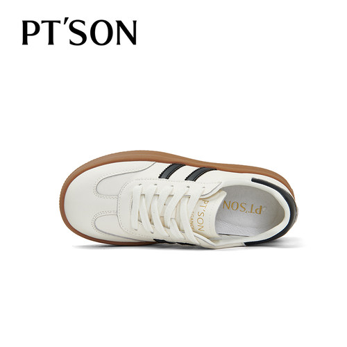 商场同款百田森复古德训鞋厚底鞋子女款增高休闲鞋子女小个子显高 - 图3